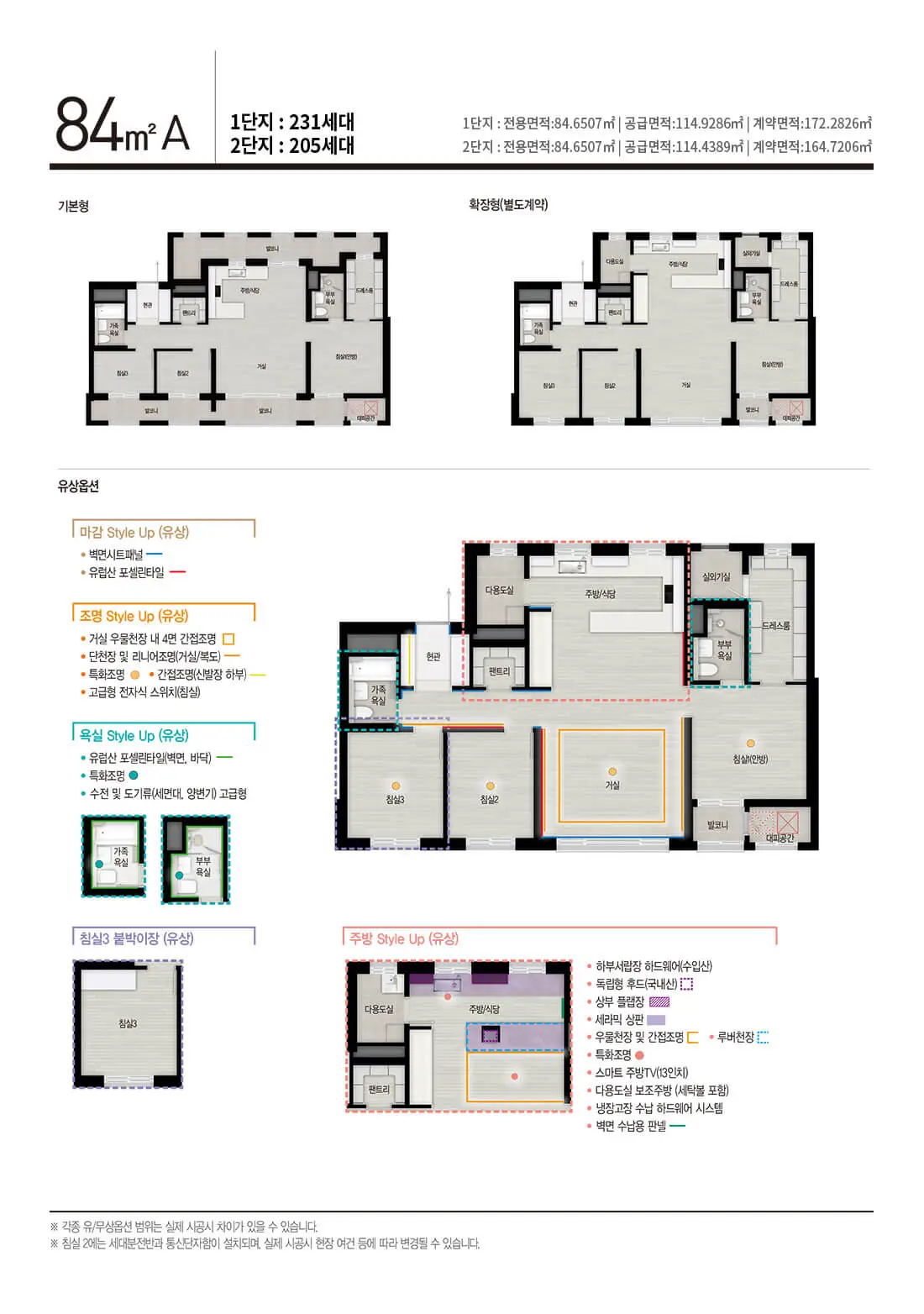 아산 자이 그랜드파크 84㎡a구조